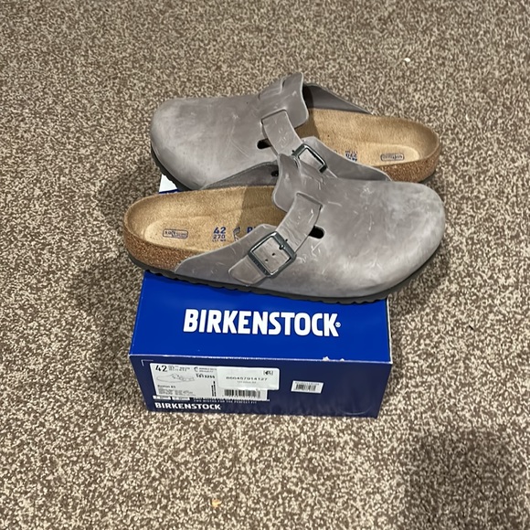 brikenstok (boston) grey leather - Picture 3 of 3
